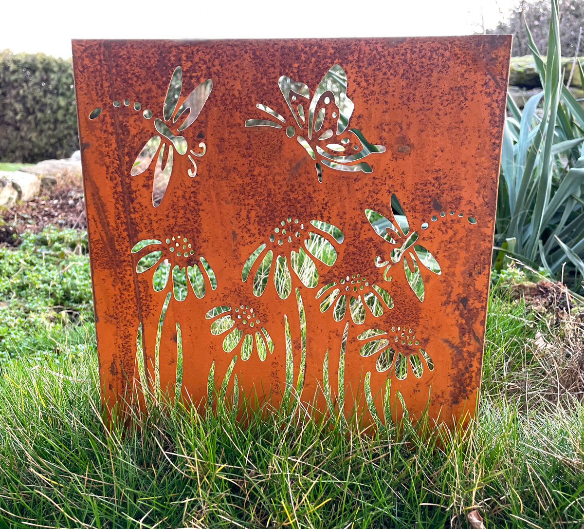 Roots & Shoots Riesengroßes Feen-Willkommensschild – Garten-Deko Mit Beweglichen Flügeln (ca. 36,5x40,5 Cm)