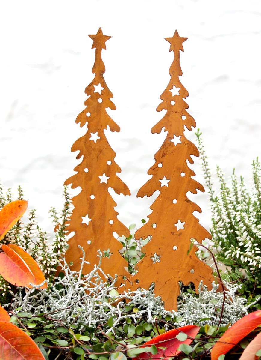 LB H&F Lilienburg 2er Set Weihnachtsdeko Roststecker Rost Gartenstecke –  www.LILIENBURG.de