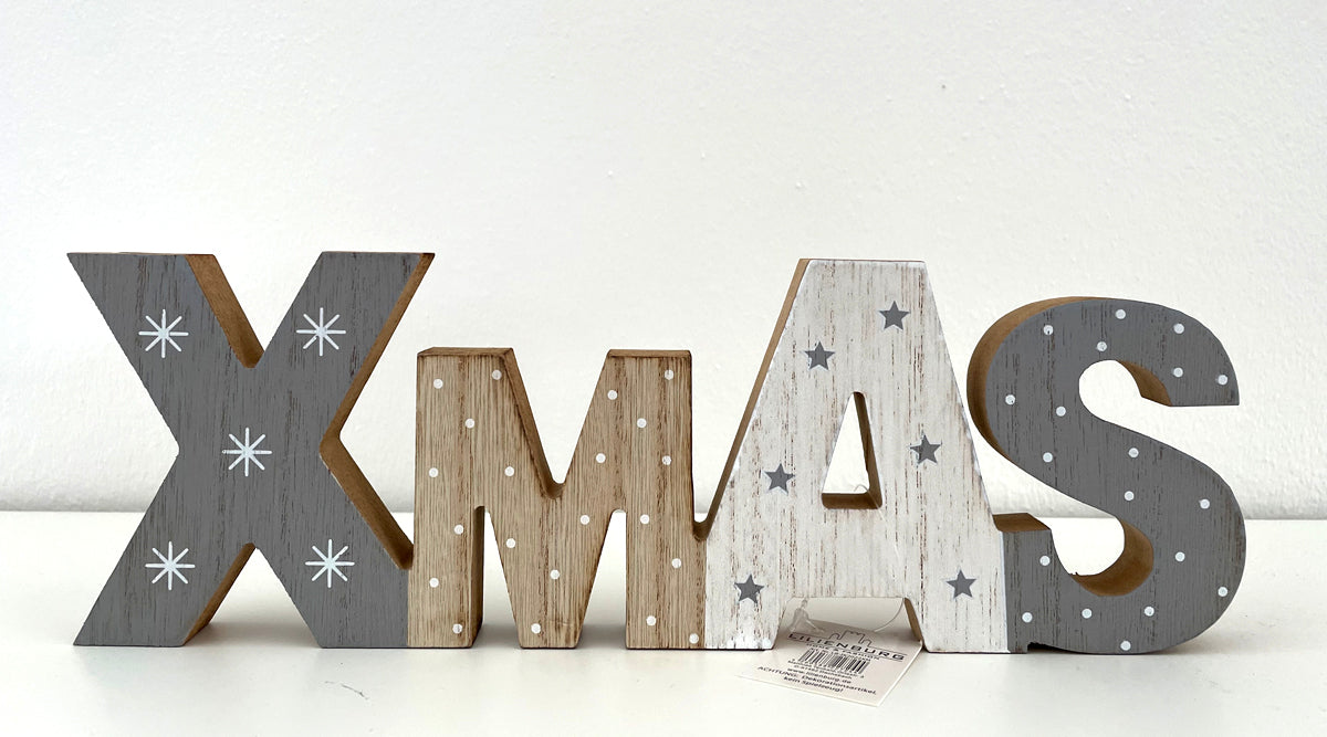 HEITMANN DECO Espositore in legno Xmas – colore naturale – ca. 30 cm