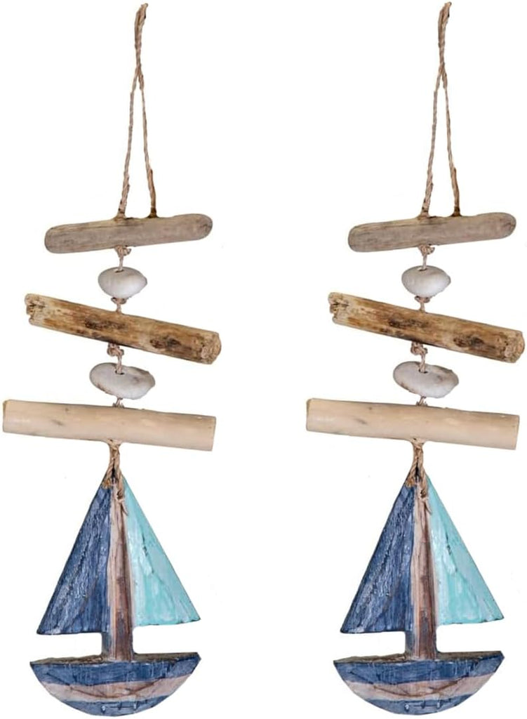 2er Set Girlande Segelschiff Maritim Dekohänger Fenster Maritime Deko