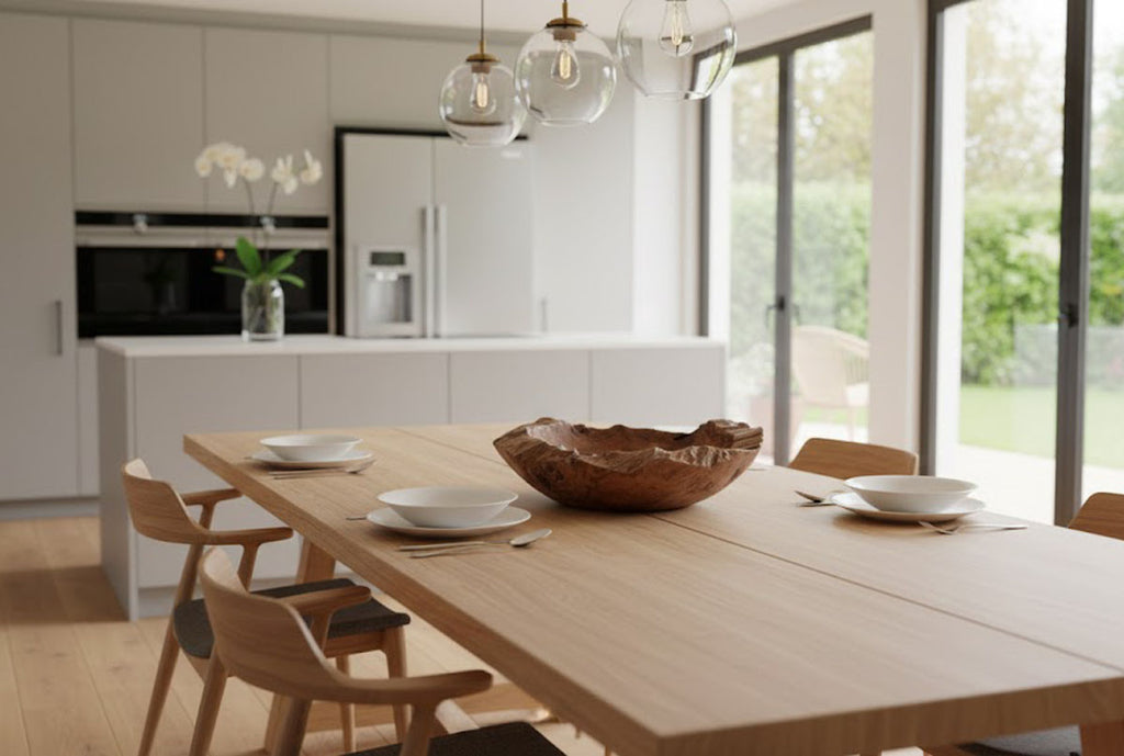 LB H&F Teakschale Dekoschale Holzschale Teak Schale Obstschale Schmuckschale ca. Ø 30 cm massiv