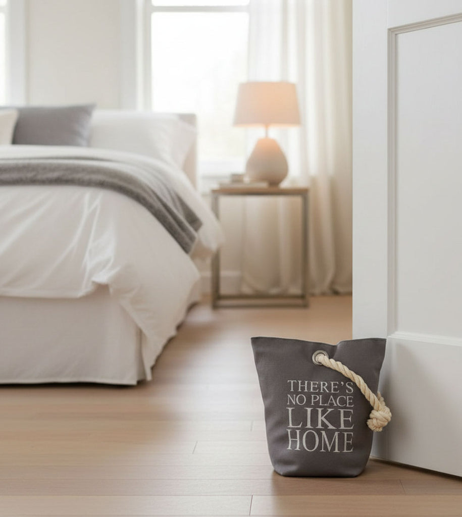 Lilienburg Türstopper schwer Stoff Sack Vintage Grau Home OO NEO