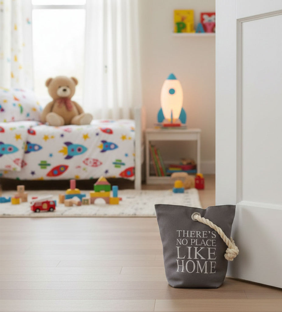 Lilienburg Türstopper schwer Stoff Sack Vintage Grau Home OO NEO