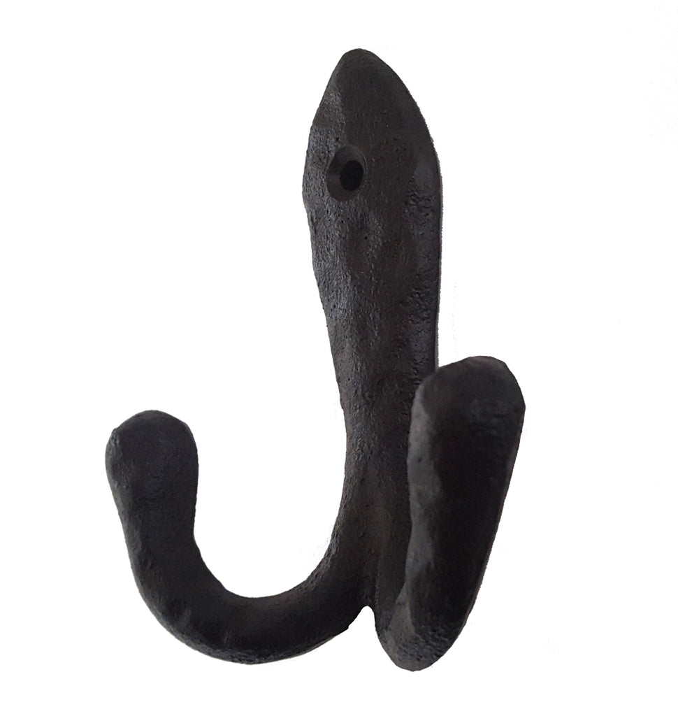 LB H&F 3 x Wandhakenhaken Haken Set Garderobe Wandgarderobe Kleiderhaken Metall Nostalgie massiv - Schmiede Optik - schwere Qualität