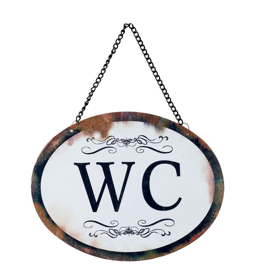 LB H&F 1 x Schild Nostalgie Toilette WC Türschild Gästetoilette Badezimmer