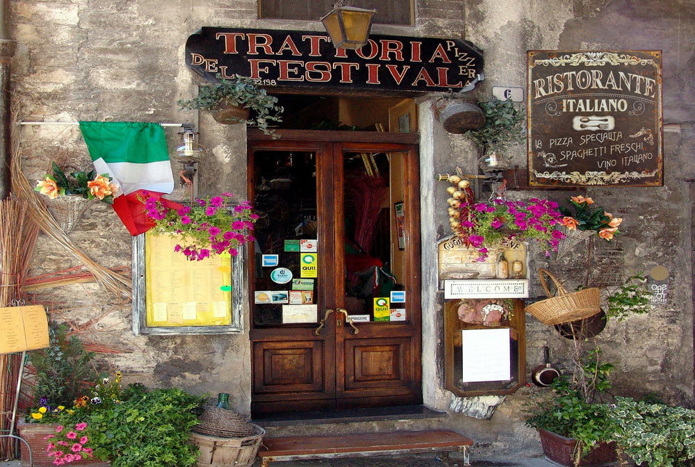 LB H&F Blechschild Lilienburg Blech Schild Küche Metallschild Italien