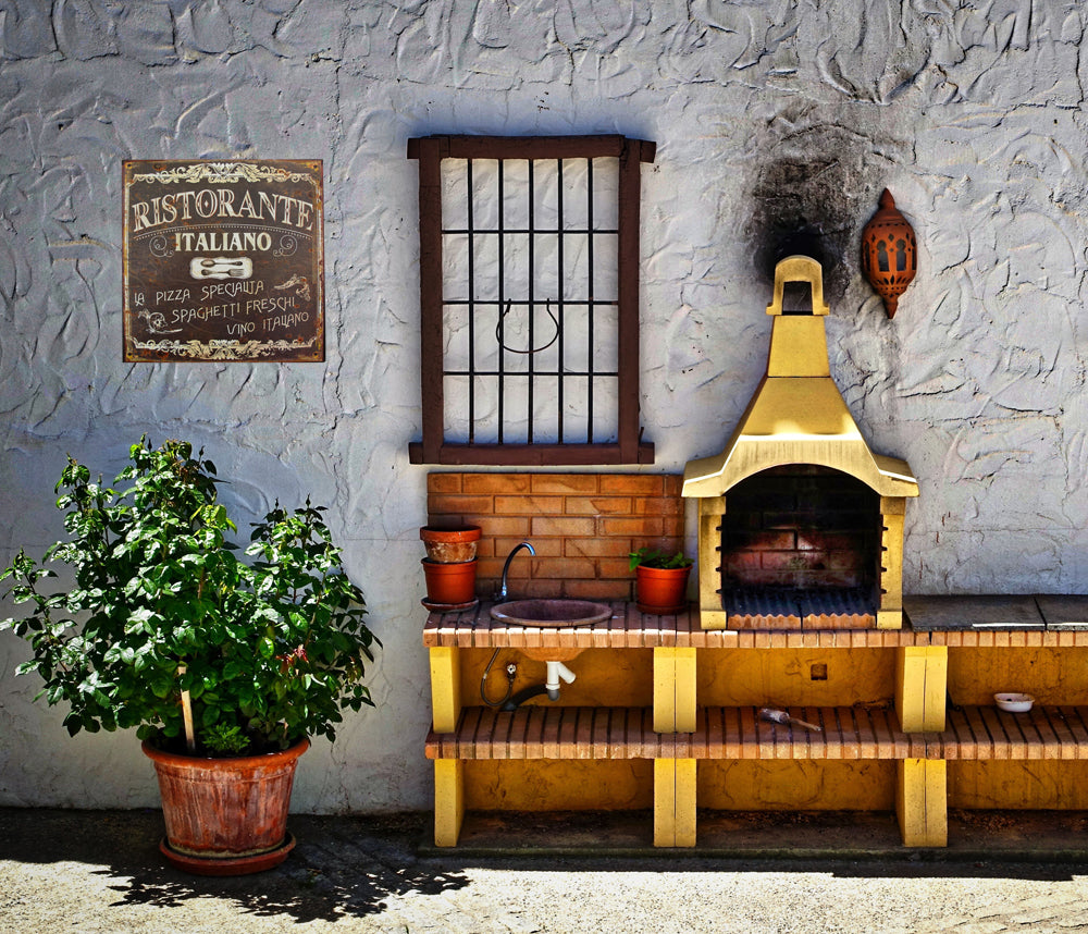 LB H&F Blechschild Lilienburg Blech Schild Küche Metallschild Italien