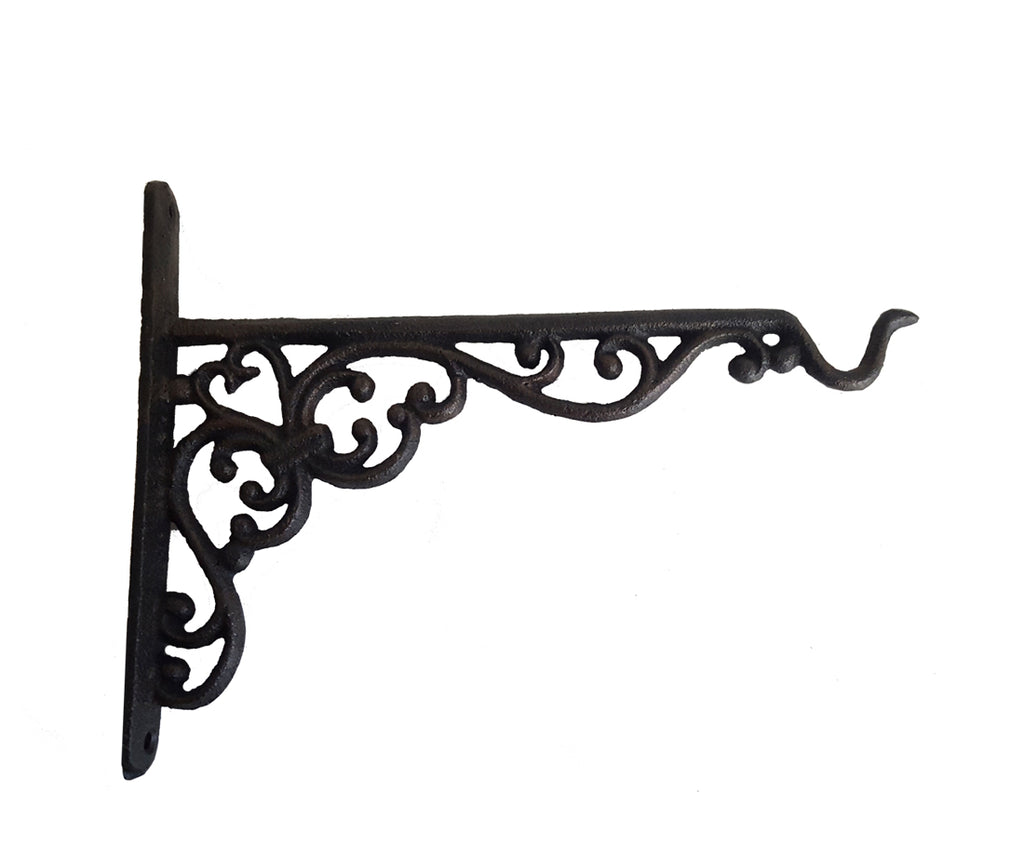 LB H&F Blumenampelhaken Halterung Wandhaken Metall Gusseisen massiv