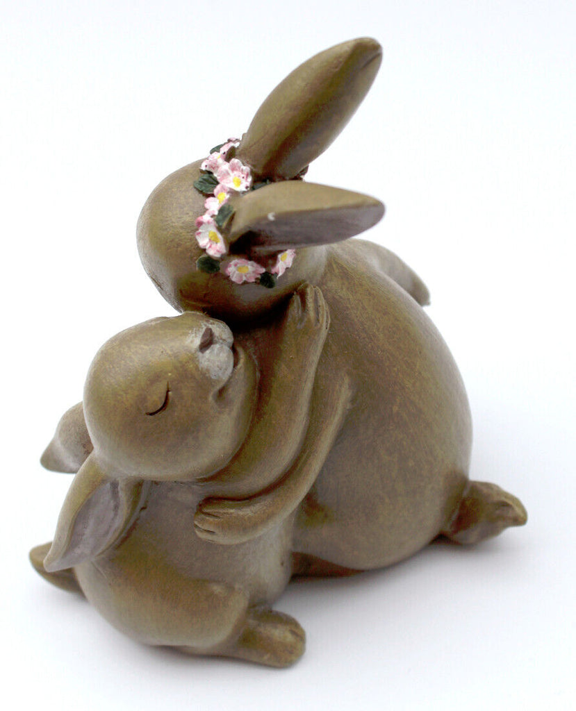 Hase Hasenpaar Mutter Kind Familie Deko Ostern Dekoration Figur Tischd –