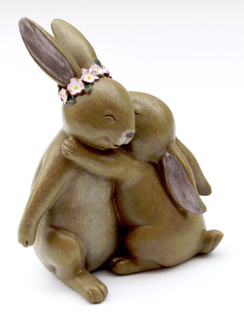 Hase Hasenpaar Mutter Kind Familie Deko Ostern Dekoration Figur Tischd –