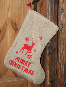 LB H&F Nikolaussack 48 x 34 cm Gross Sack Jute zum Aufhängen Weihnachtsmann Nikolaus