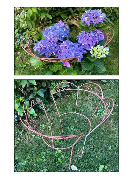 metallhalterung für blumenkästen Blumenkasten POZULI Metall Blumenwandkorb H/B/T 41/50/19 cm Eisen, dun main image 1