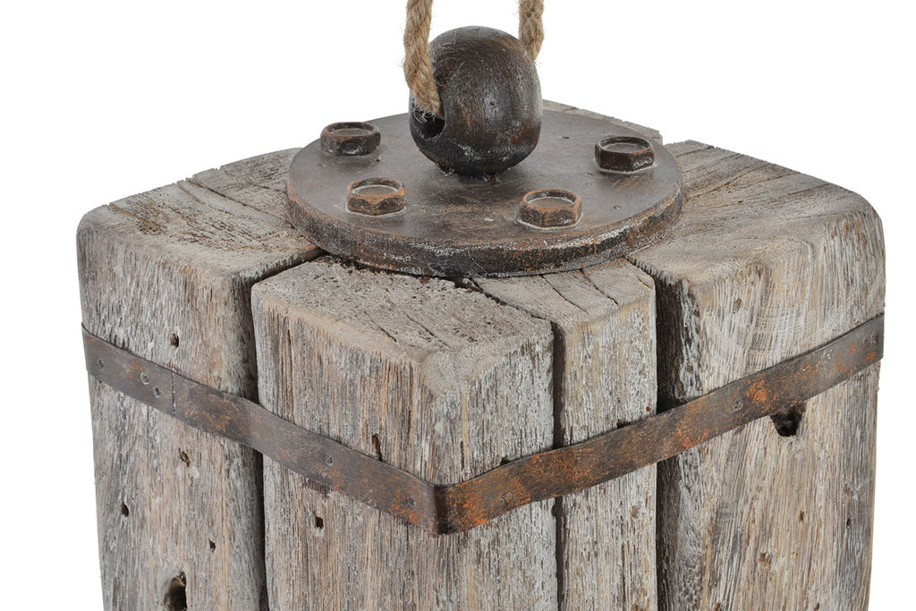 LB H&F Lilienburg Türstopper schwer Holz Treibholz Vintage Maritim Handarbeit