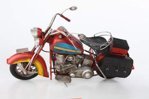 LB H&F XXL Motorrad Blechmodell Deko antik groß UNIKAT 58cm Gross Metall - handgefertigtes Unikat Deko Blechmodell im Vintage Design von LILIENBURG